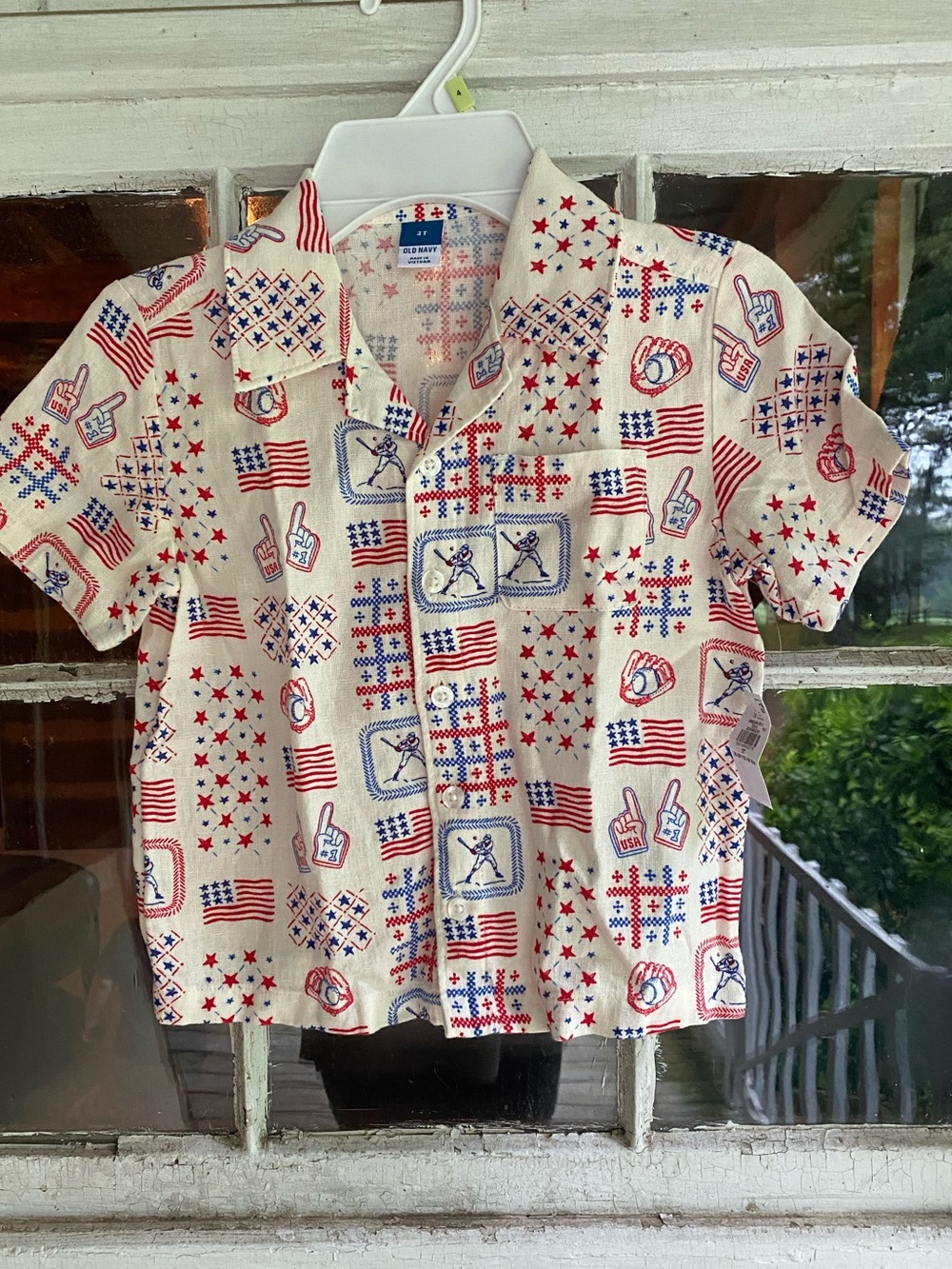 Short Sleeve Linen Button-Up Shirt